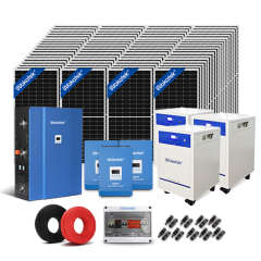 Wakatek 10kVA-30kWh Solar Power System with Lithium Batteries 32KWH LifePO4 48V for Off-Grid Home Backup Power