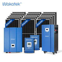 Wakatek 5kVA-15kWh Solar Power System with Lithium Batteries 48V LiFePO4 MPPT Inverter Off-Grid Home & Commercial Use