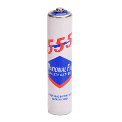 AAA Carbon Zinc Battery Long-Durability Leak-Proof for Consumer Electronics 555