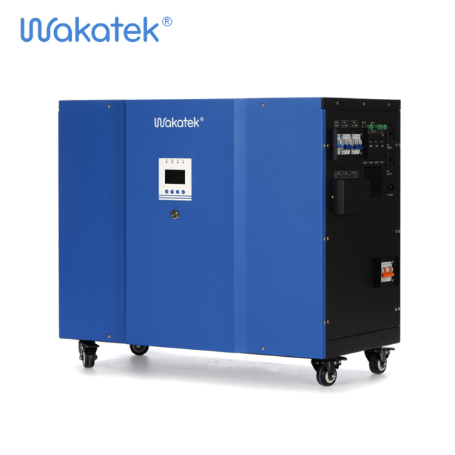 Wakatek All in One Solar Power System-APS MPPT Controller AC/DC Priority Adjustable for Off-grid Home & Commercial Use