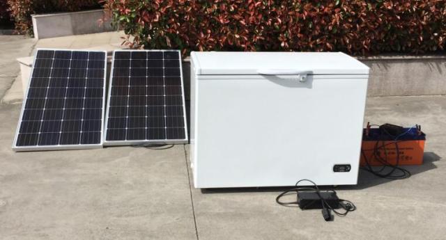 BD/BC-268L Solar Freezer 520W Dual Panel -18C to 30C 85W Power Consumption for RV Boat Cabin Off-Grid Use Winbright