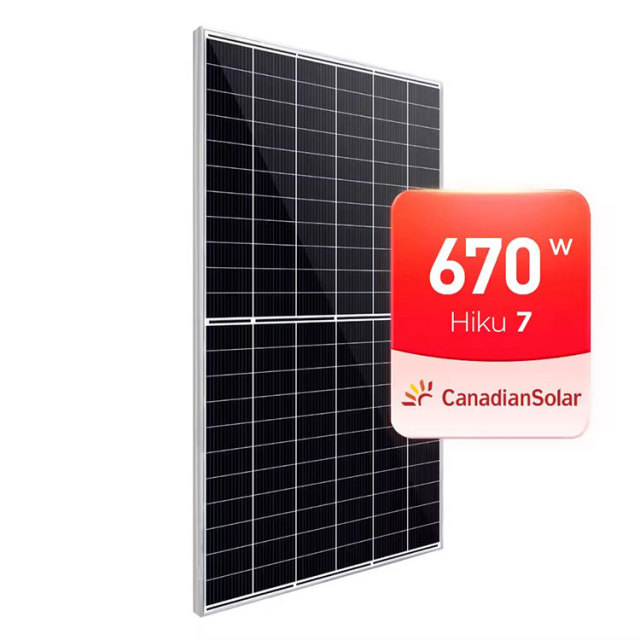 Solar Panel 670W High Efficiency 21.6% Off-Grid Home Power Canada Solar