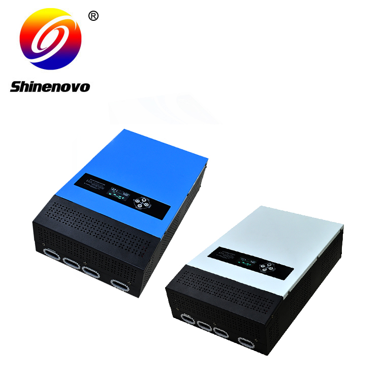 Solar Inverter Charger 1000W-6000W Pure Sine Wave MPPT/PWM Built-in Wall-Mounted for Home & Industrial Use Shinenovo