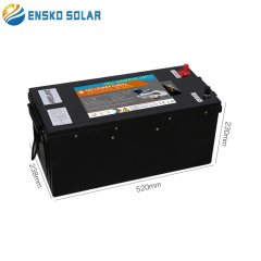 LiFePO4 Battery 25.6V 150AH 3840WH High Cycle Life for Solar Energy Storage ENSKO SOLAR