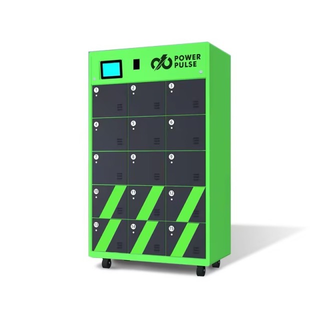 Battery Swapping Cabinet IP54 4G Network Real-time BMS Communication Electric Motorcycle Charging Station