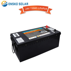 LiFePO4 Battery 25.6V 150AH 3840WH High Cycle Life for Solar Energy Storage ENSKO SOLAR