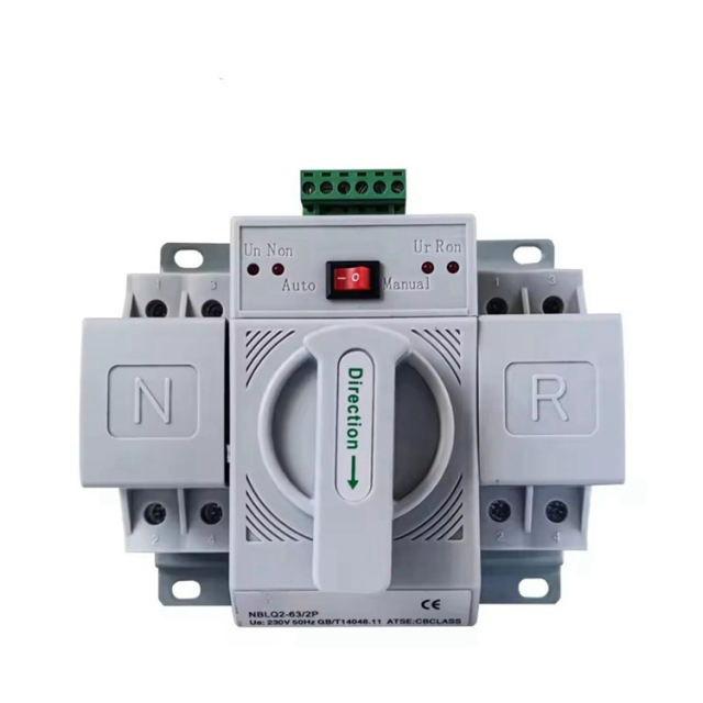 Automatic Transfer Switch 63A 2P CB Class for Solar & Generator Backup Power ENSKO SOLAR