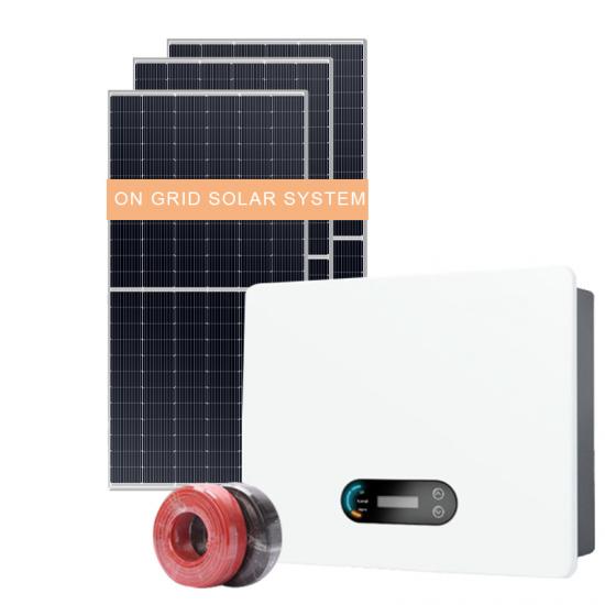 15KW -50KW Commercial or Home Use On Grid Solar System Hybrid Inverter with High-Efficiency LONGI Panels for Residential and Industrial Applications