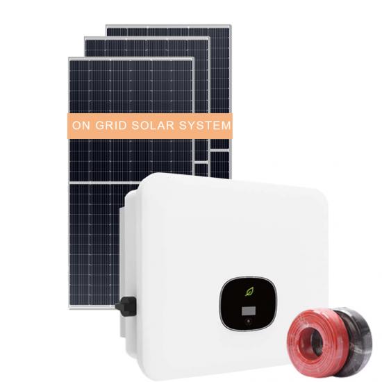 3KW -15KW Home Use On Grid Solar System Hybrid PV Power Solution for Residential and Commercial Installations