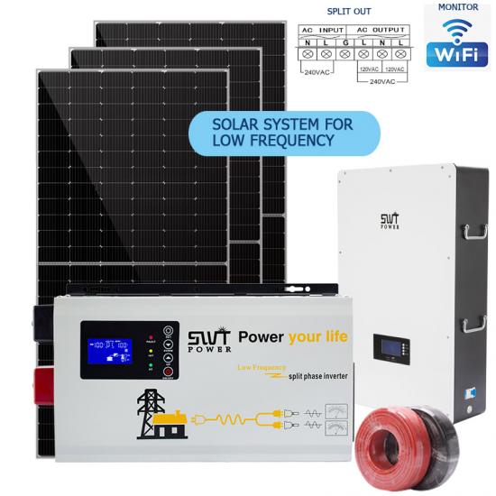 6-12kw Split Out Solar System Off Grid Low Frequency 120/240VDC for Home Use