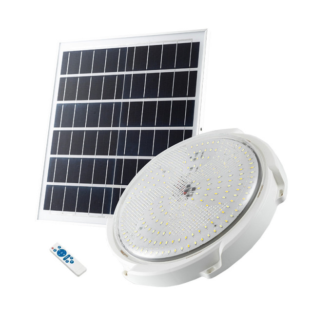 SOLAR CEILING LIGHT 20W-300W LiFePO4 Battery IP65 Outdoor Lighting for Garden Balcony Basement