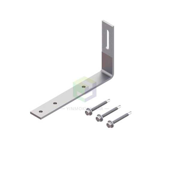 YM-TRH-FL90 Tile Roof Hook Heavy-Duty Flat Tile Mounting for Solar PV Systems Yinmoku