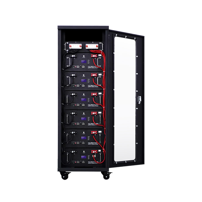 Rack-Mounted Cabinet 51.2V 800-1200Ah Lithium Iron Phosphate High-Capacity Energy Storage for Commercial and Industrial Applications