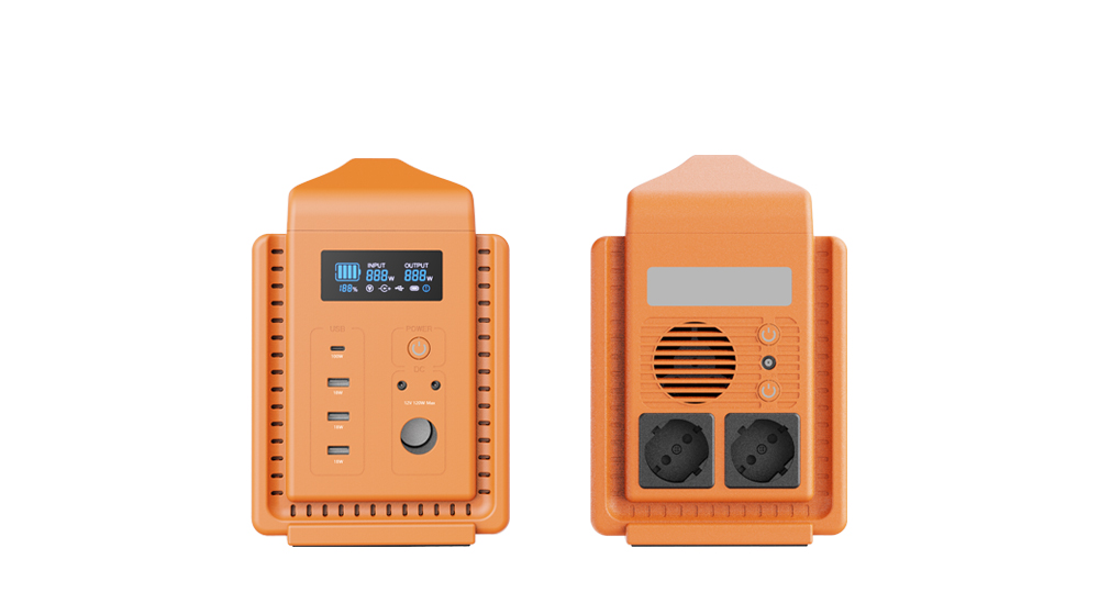 Portable Power Station 600W 556.8Wh LiFePO4 Battery Outdoor Camping Emergency Backup Topband