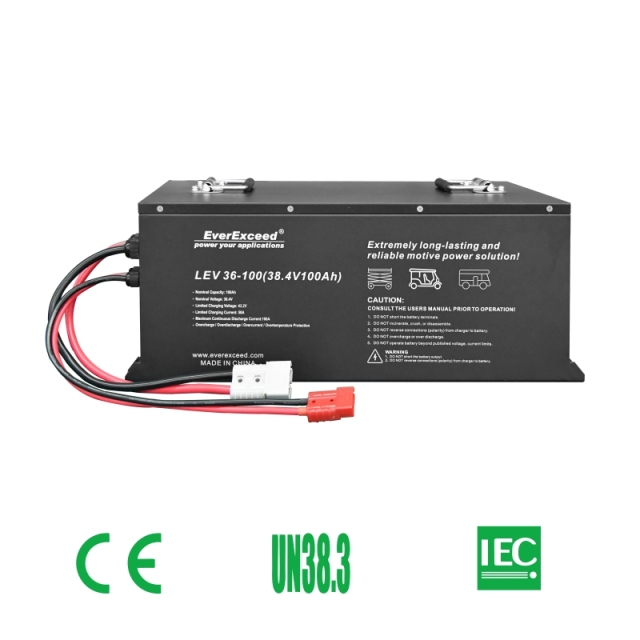 Lithium Battery 36V 100Ah High Cycle Life for Electric Tricycles EverExceed