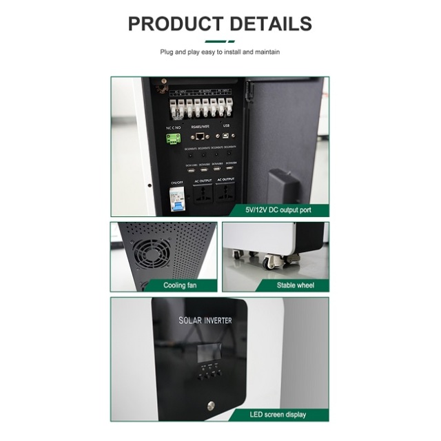 All-In-One Single-Phase 5kW/5kWh LFP Battery Energy Storage System for Off-Grid Solar Applications