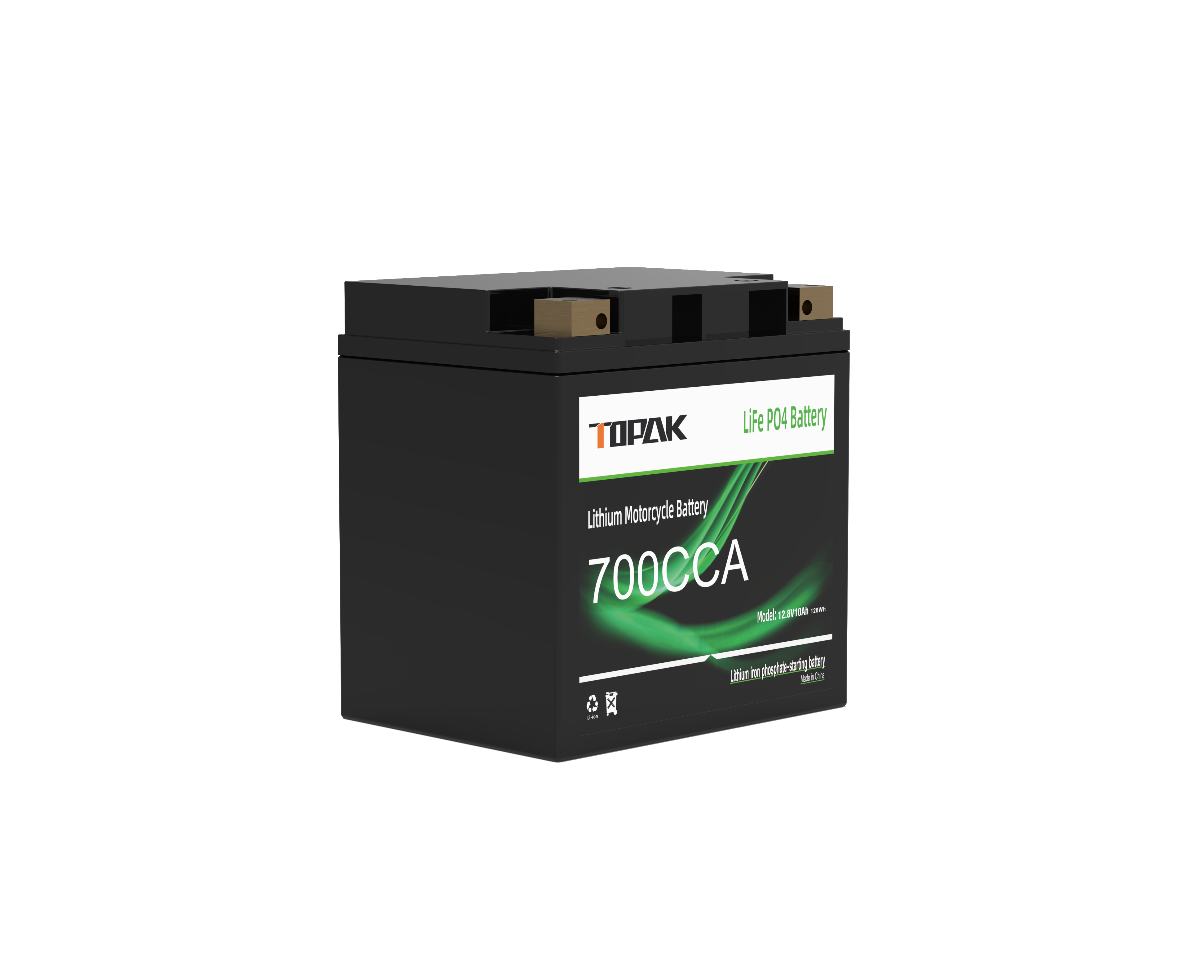 YTX30L 12.8V 10Ah LiFePO4 Battery High-Power Start-Stop Motorcycle Starter TOPAK