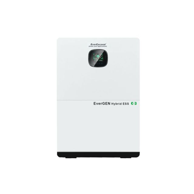5.12kWh All-in-One Hybrid Inverter Energy Storage System – Residential Photovoltaic Generator with LiFePO4 Battery, 5000W Output, Stackable Design for Home Energy Backup