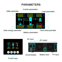 Solar Inverter 3.6-6.2KW 48V MPPT 100A WiFi GPRS Built-in Charger Off-Grid Solar System NEXT