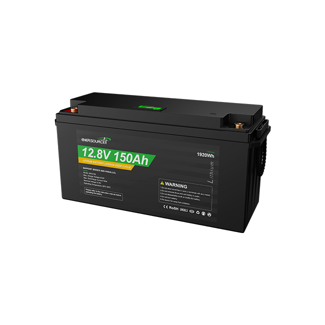 LiFePO4 Battery 12.8V 150Ah High Cycle Life for Solar Storage and RV Camping