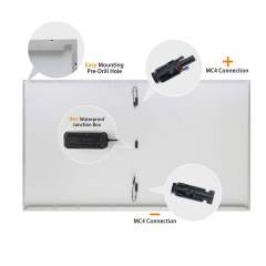 450W MICRO BALCONY SYSTEM Plug and Play Integrated Inverter for Home Garden Roof Solar Power Generation