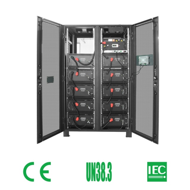 Modular 384V Rack-Mounted UPS Lithium Battery – 76.8kWh to 107.5kWh, Scalable & Smart LiFePO4 for Data Centers & Industrial Backup (EverExceed)
