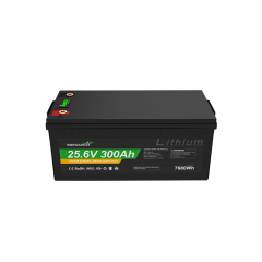 LiFePO4 Battery 25.6V 300Ah High-Capacity Long-Life Cycle for Solar Storage and RV Use