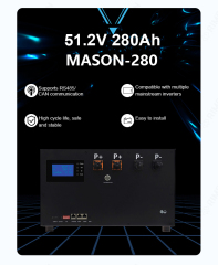 16.08KWh MASON-280 (51.2V- 280Ah/314Ah) Lithium Iron Phosphate Battery for Home Energy Storage Systems