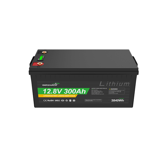 LiFePO4 Battery 12.8V 300Ah High Cycle Life for Solar Storage and RV Use