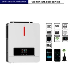 Solar Inverter 6.2KW 48V 120A MPPT On/Off Grid Pure Sine Wave with Dual Output for Home & Commercial Use NM-ECO