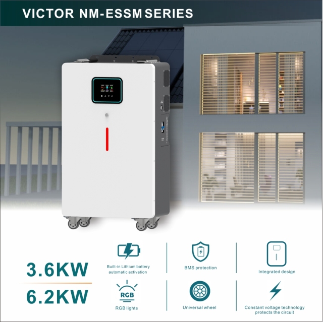 Integrated design Energy Systems 3.6KW 6.2KW On/Off Grid Solar Inverter with Built-in Lithium Battery and MPPT Charge Controller for Home and Commercial Use NEXT