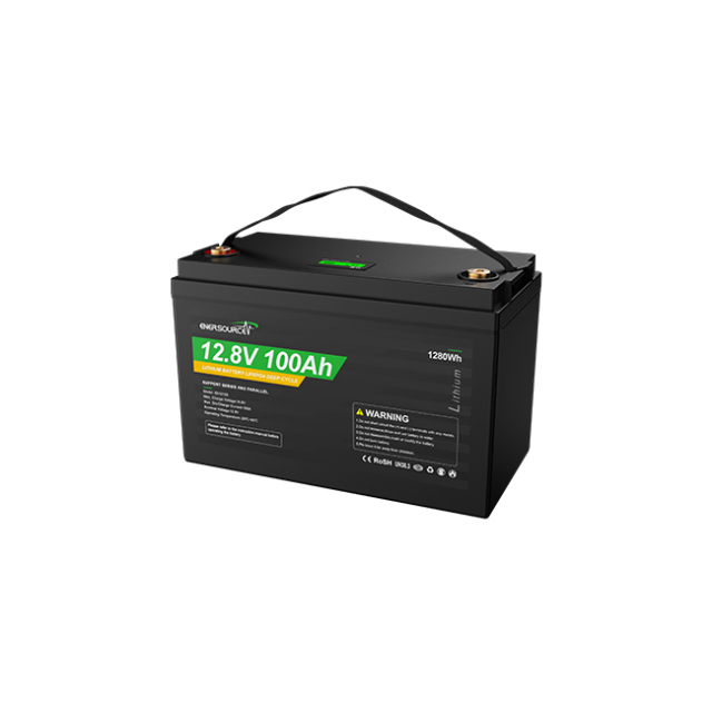 LiFePO4 Battery 12.8V 100Ah High Cycle Life for Solar Storage and RV Camping