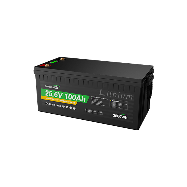 LiFePO4 Battery 25.6V 100Ah High Cycle Life for Solar Storage and RV Camping
