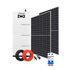 Complete Kit 20kWh Hybrid Solar Energy Storage System LiFePO4 Battery 575W Peak Power Off-Grid Home Backup EverExceed