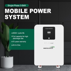 All-In-One Single-Phase 5kW/5kWh LFP Battery Energy Storage System for Off-Grid Solar Applications