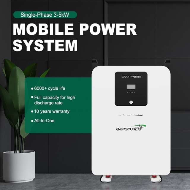 All-In-One Single-Phase 5kW/5kWh LFP Battery Energy Storage System for Off-Grid Solar Applications