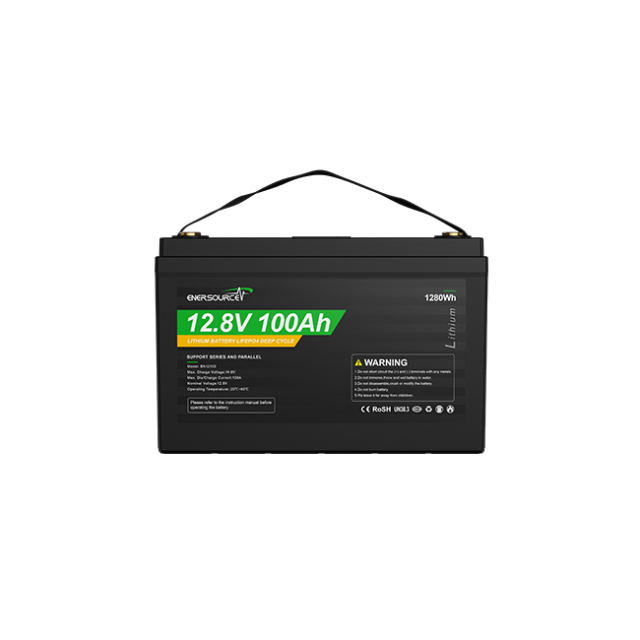 LiFePO4 Battery 12.8V 100Ah High Cycle Life for Solar Storage and RV Camping