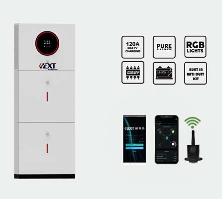 Solar Inverter 3.6KW 24V Pure Sine Wave Dual Output for Home Use with Built-in 120A MPPT Charger NEXT
