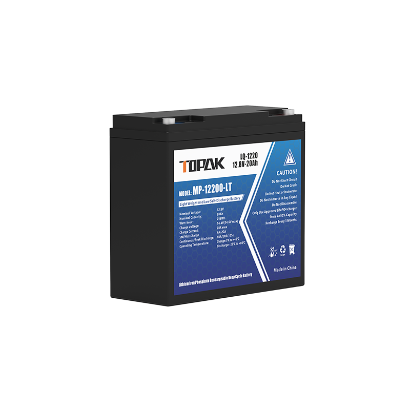 12.8V 20Ah LiFePO4 Battery 30A High Discharge for Electric Tools and Lighting TOPAK