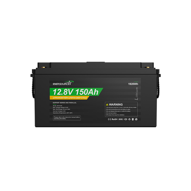 LiFePO4 Battery 12.8V 150Ah High Cycle Life for Solar Storage and RV Camping