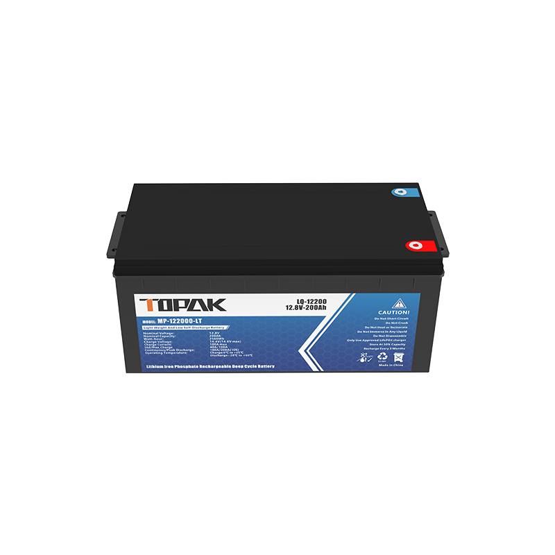 12.8V 200Ah 100A LiFePO4 Battery High-Capacity Long-Life for Solar Storage, Electric Tools, Lighting TOPAK