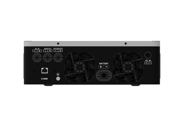 60-500VDC PV Input 120A MPPT Controller AC Output Voltage 120VAC Dual Output 3.6KW/5KW Hybrid Solar Inverter Pure Sine Wave Off-Grid On-Grid System for Home and Commercial Use