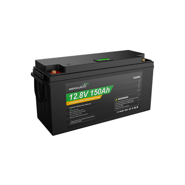 LiFePO4 Battery 12.8V 150Ah High Cycle Life for Solar Storage and RV Camping