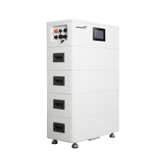 High-Volt Stacked Battery System 51.2V 50Ah Lithium Iron Phosphate for Solar Energy Storage and Backup Power