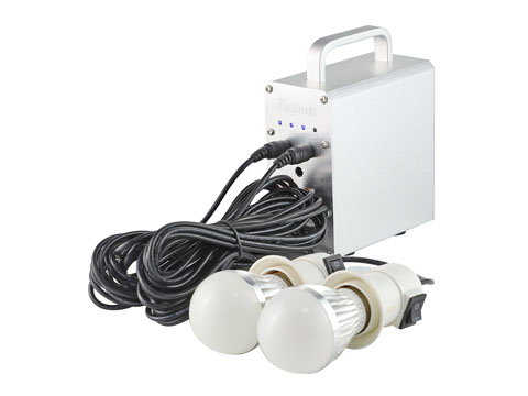 Tsolar SD-10 Portable Solar Lighting Kit with MP3 Player 3.7V 3750mAh Lithium Battery for Outdoor Camping and Home Use