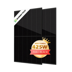 Monocrystalline Solar Panel 405W-425W 182mm 144 Cells All Black for Residential and Commercial Rooftop Installations Sunway