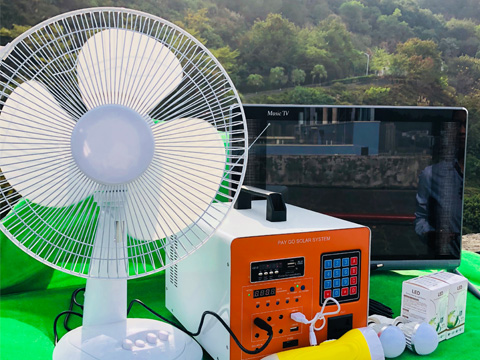 Tsolar PAYG-32 Portable Solar Power System 24Ah/40Ah Lithium Battery Off-grid Home & Travel Use