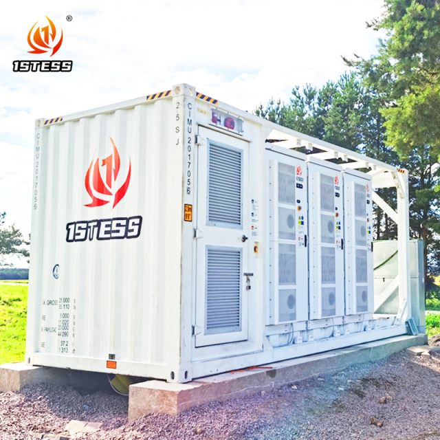 40ft Containerized Battery Energy Storage System 1MWh 2MWh 3MWh LiFePO4 Outdoor On-Grid Power Grid Stabilization and Peak Shaving 1stess