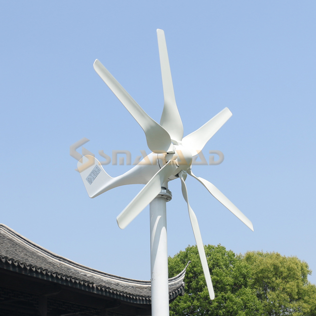 Smaraad SS 400W-1000W Horizontal Wind Turbine Low Start-up Speed High Efficiency for Home Off-grid Power China