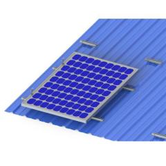 Trapezoidal Metal Roof Mounting Railless Solution Alu6005-T5 Anodized 60m/s Wind Resistance for Solar Panels Installation
